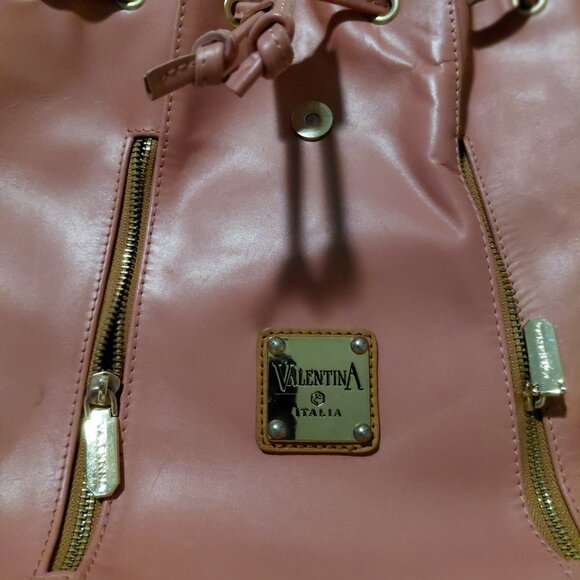 VALENTINA Pink Backpack Bag/Backpack Rucksack Travel/Daypack - Picture 8 of 9